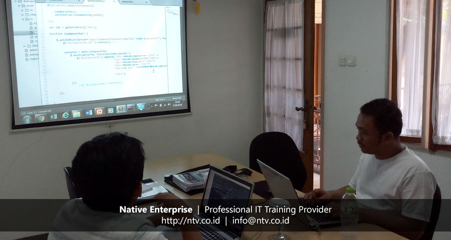 Training "Web App Development using PHP and jQuery AJAX" bersama Disdukcapil Kota Tangerang